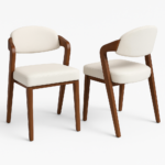 كرسي كافيه مودرن خشب بمقعد مبطن مريح للمطاعم والمقاهي