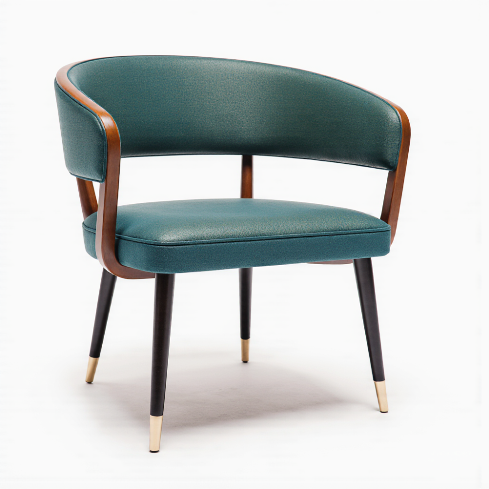 كرسي كافيه مودرن خشب كرسي كافيه مودرن خشب وألمنيوم للمطاعم والمقاهي - الصورة 1