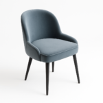 كرسي كافيه رمادي غامق مودرن مبطن بتصميم أنيق للمقاهي والمطاعم