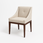 كرسي كافيه بتصميم عصري بقاعدة خشبية